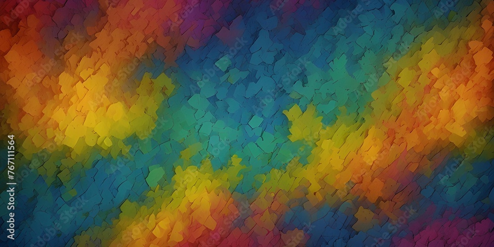 Rainbow colorful background 3d rough texture.