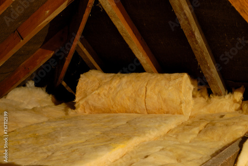 Southampton UK Insulation material in a suburban house.