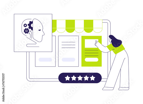 AI-Driven Personalized Product Suggestions abstract concept vector illustration. © Visual Generation