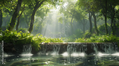 Tranquil Oasis  Serene Virtual Haven for Relaxation and Meditation