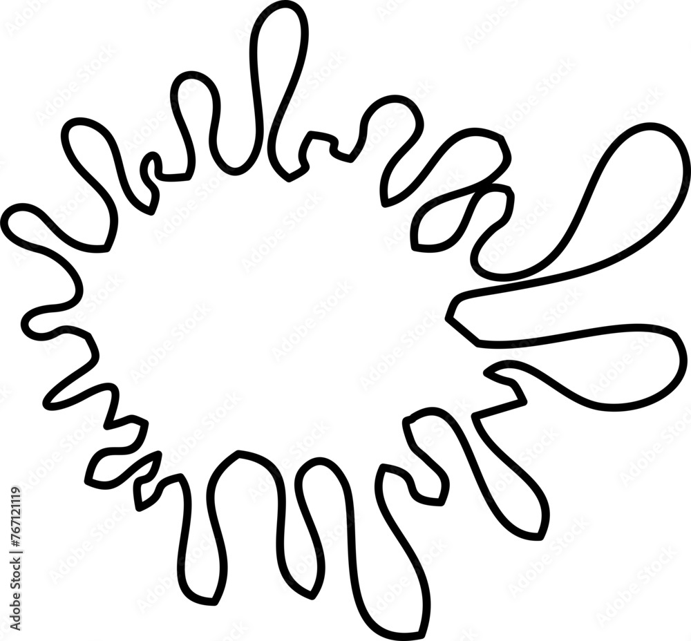 Obraz premium Paint Splatter Line