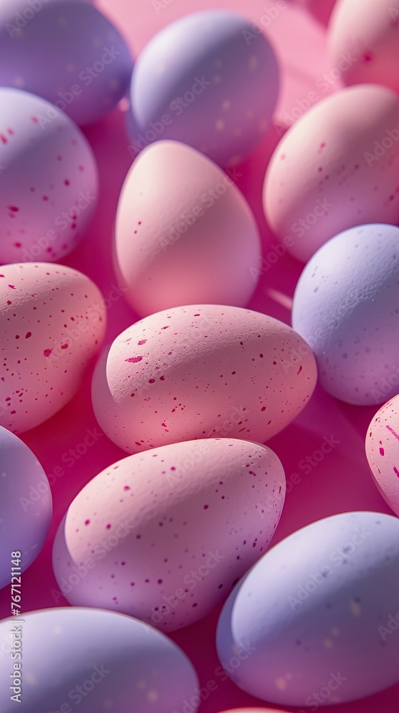 Photo, banner, simple, minimalist, easter eggs made of light pink and deep purple designs Photo, banner, simple, minimalist, easter eggs made of light pink and deep purple designs