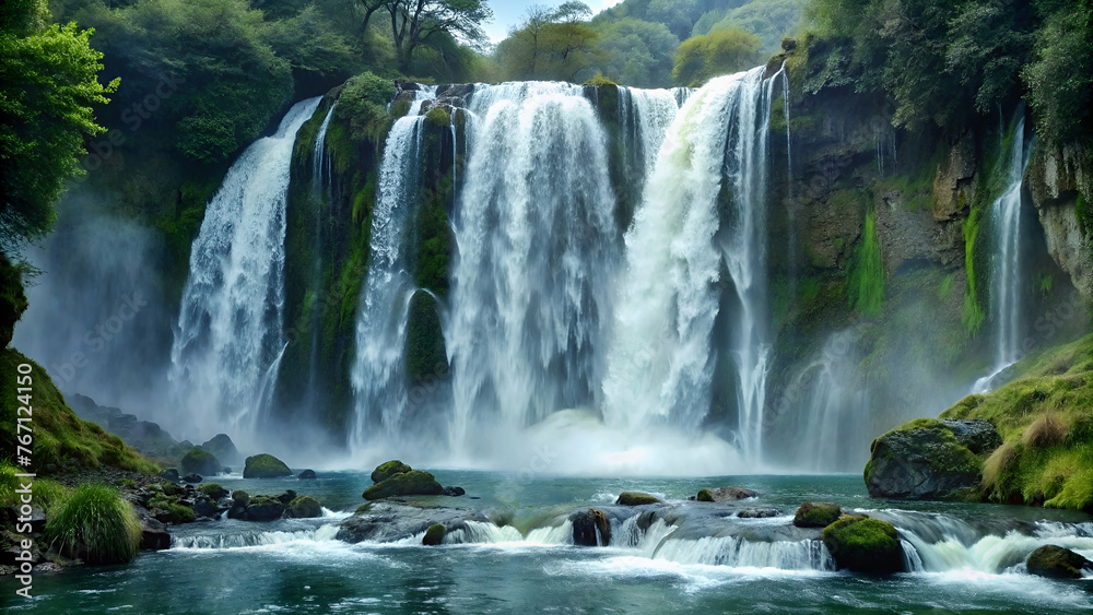 Naklejka premium Waterfall