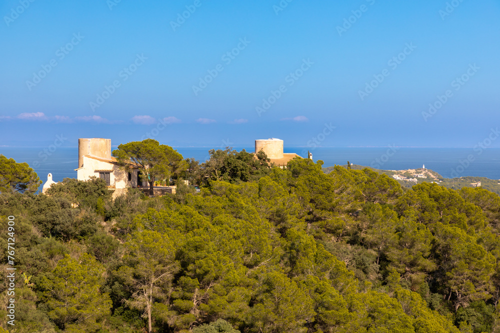 Blick von der mittelalterlichen Festung von Capdepera, Mallorca