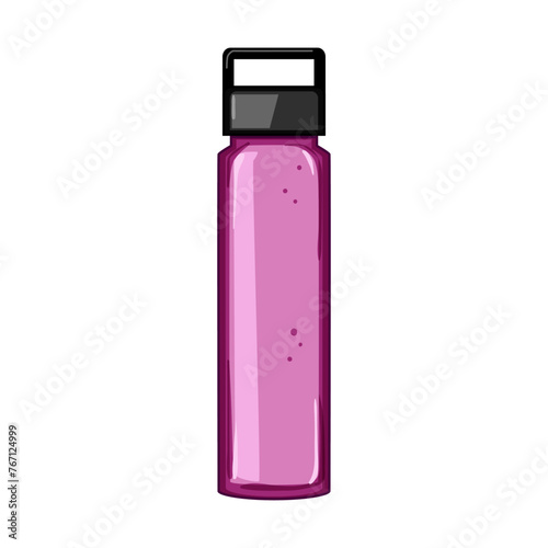 plastic water bottle cartoon. drink container, healthy blue, sport soda plastic water bottle sign. isolated symbol vector illustration