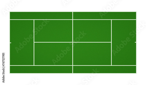 Top view. of tennis ground court, transparent background