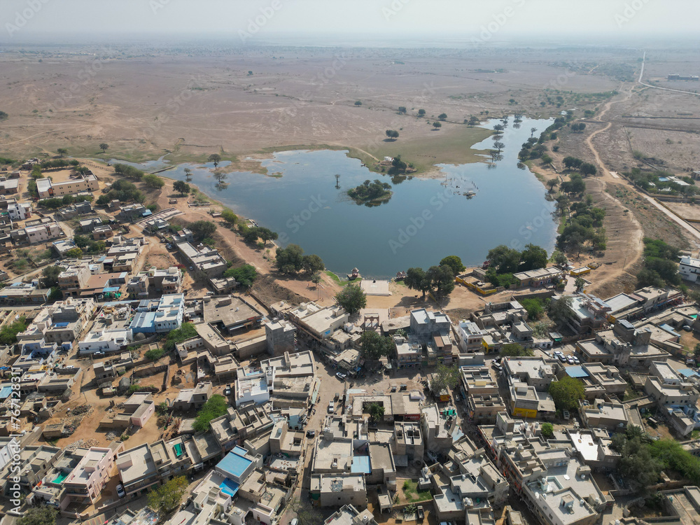 Fototapeta premium Fotografie col drone in India Rajasthan