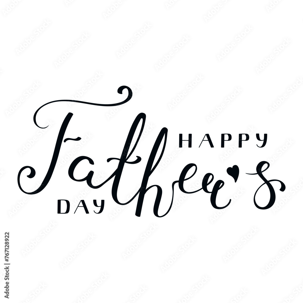 Happy Fathers Day handwritten typography, hand lettering. Hand drawn vector illustration, isolated text, quote. Fathers day design, card, banner element Happy Fathers Day handwritten typography, hand lettering. Hand drawn vector illustration, isolated text, quote. Fathers day design, card, banner element