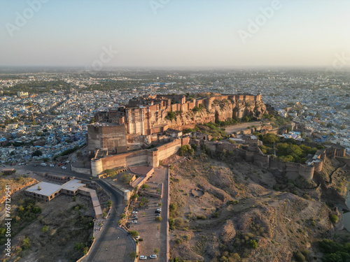 Fotografie col drone in India Rajasthan photo