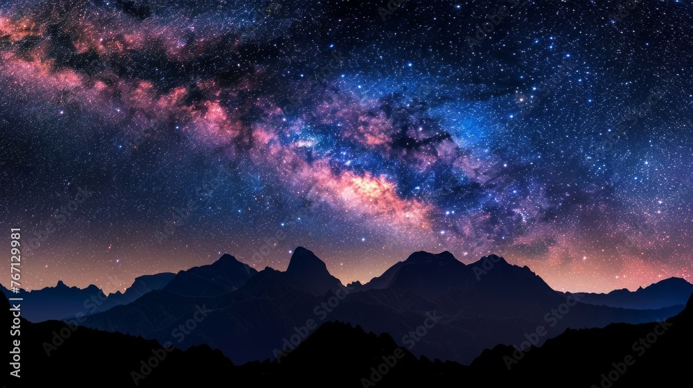 Fototapeta premium Night Sky Filled With Stars