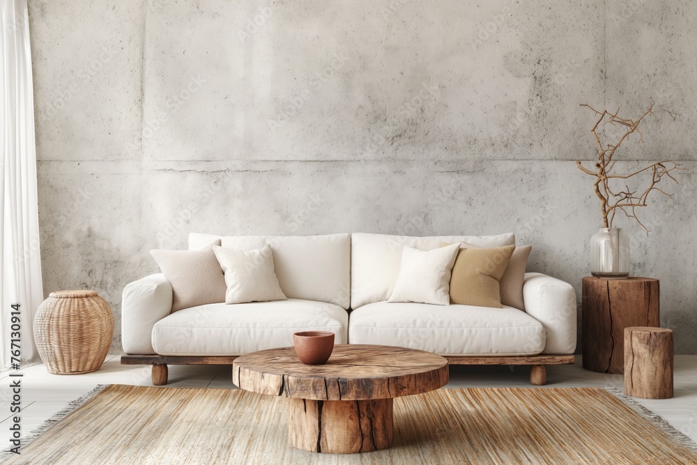 Luxury Living Room in Scandinavian Home Decor Style Luxury Living Room in Scandinavian Home Decor Style