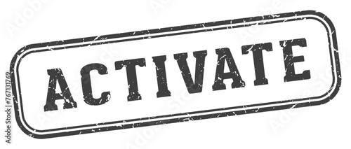 activate stamp. activate rectangular stamp on white background