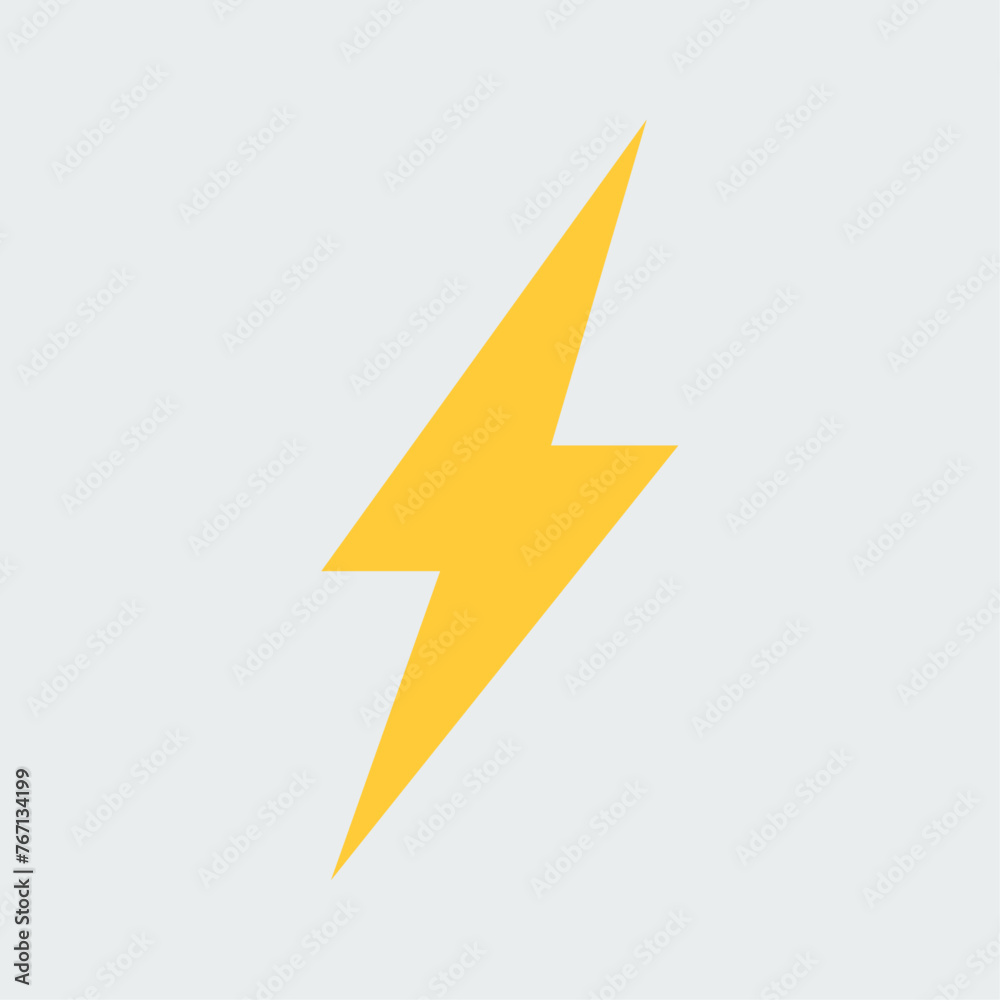Electric symbol or lightning icon. Stock illustration. Electric symbol or lightning icon. Stock illustration.