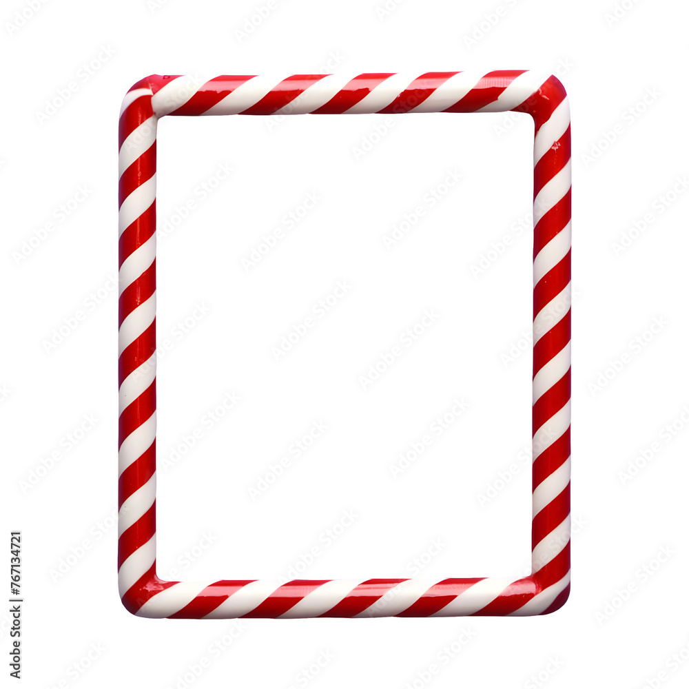 Rectangle candy cane frame png isolated on transparent background Rectangle candy cane frame png isolated on transparent background