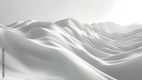 An exquisite monochromatic capture of sand dunes with a play of light and shadow Suitable for minimalist fashion editorials  abstract artistic expressions  or sophisticated product displays