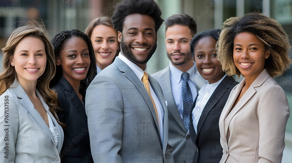 A successful group of young and enthusiastic multiethnic business people A successful group of young and enthusiastic multiethnic business people