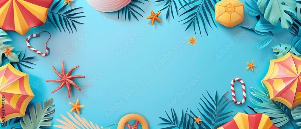 summer season background concept with blank space for advertising or text. summer season background concept with blank space for advertising or text.