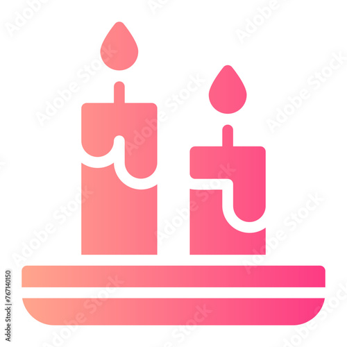 candles gradient icon