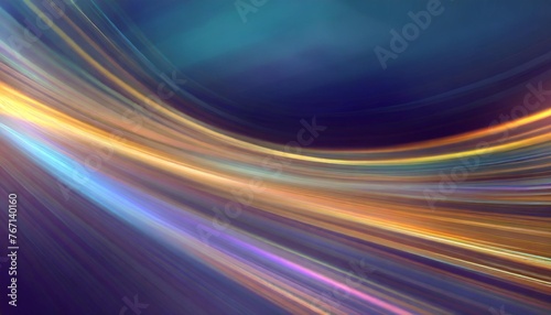 vector glitter light fire flare trace abstract image of speed motion on the road dark blue abstract background with ultraviolet neon glow blurry light lines waves