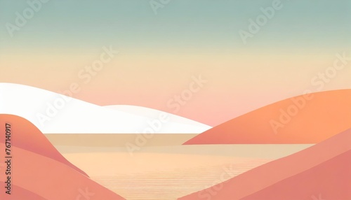 living coral and pacific coast abstract background vector presentation design powerpoint and business background