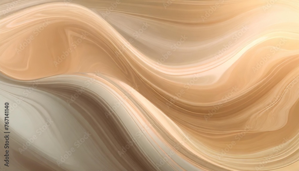 liquidy blob abstract with smooth abstract gradient in one color metal waves background