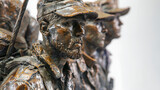  Up-Close Bronze Soldier Sculpture