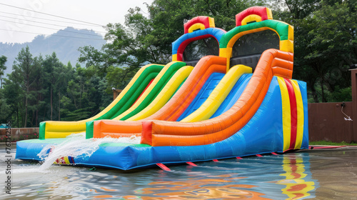 Inflatable Water Slide Bounce House for Kids