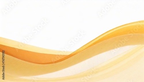 abstract orange and yellow waves background isolated on white panoramic banner background with copy space