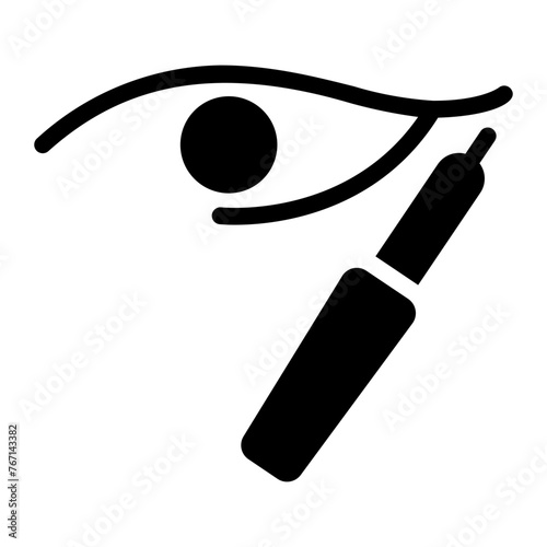 eyeliner glyph icon