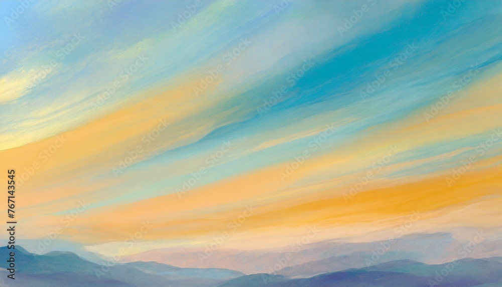 hand painted blue sky watercolor abstract colorful background