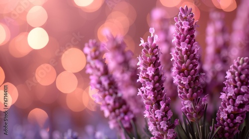  a close up of a bunch of flowers with boke of lights in the backgrounnd of the picture.