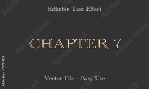 Editable Text Effect Gradient Style. Editable Font Vector