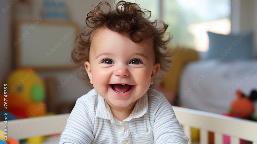 Baby's Playful Giggle, a baby, 5 months old, Joyful, Playful, Energetic, Engaging in tickle time and 