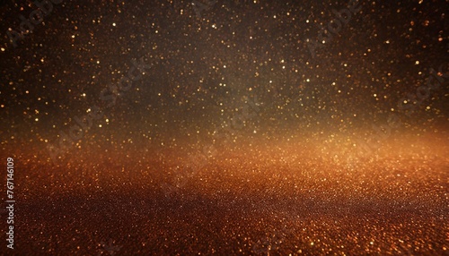 black dark red orange golden brown shiny glitter abstract background with space twinkling glow stars effect like outer space night sky universe rusty rough surface grain