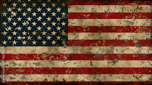  United States Flag Illustration