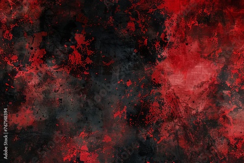 Black and red grungy texture background, abstract grunge noise pattern, digital illustration