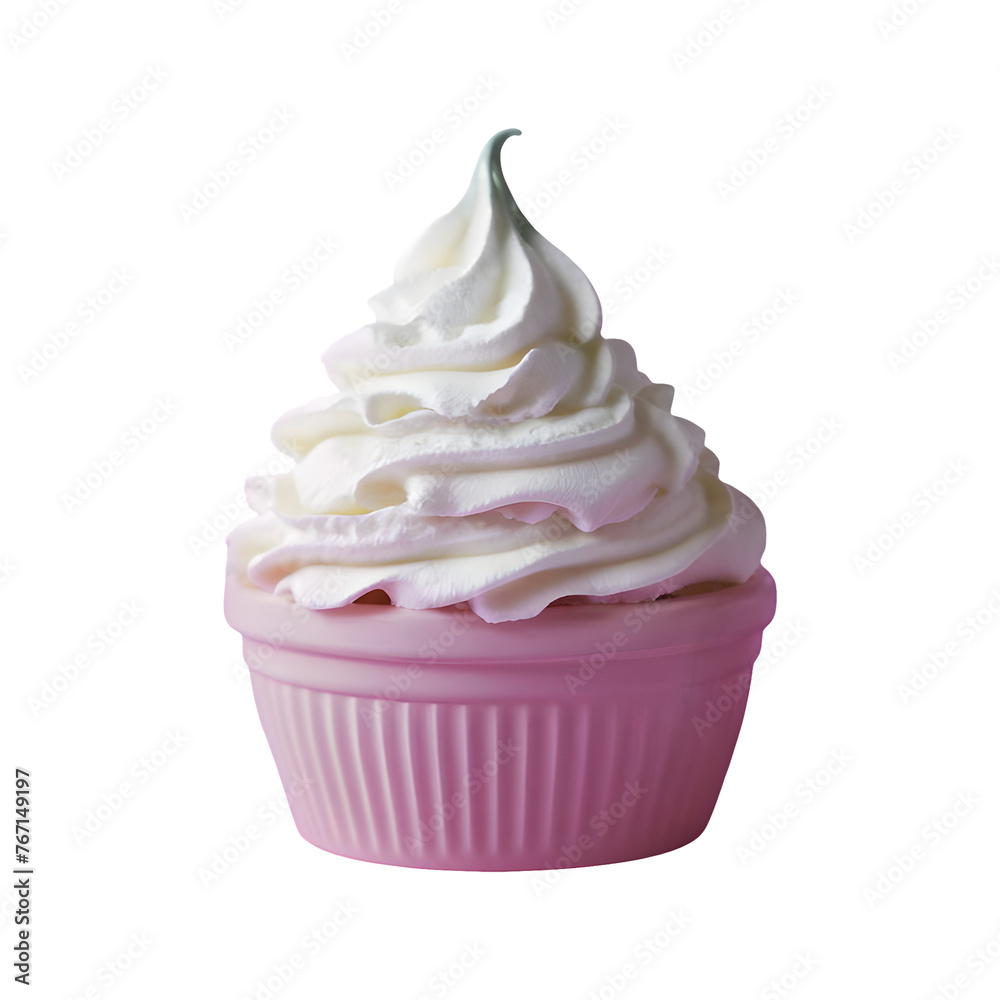 Whipped cream cupcake png isolated on transparent background Whipped cream cupcake png isolated on transparent background