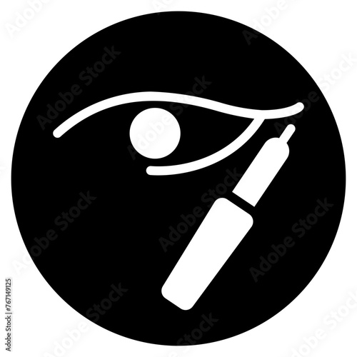 eyeliner glyph icon
