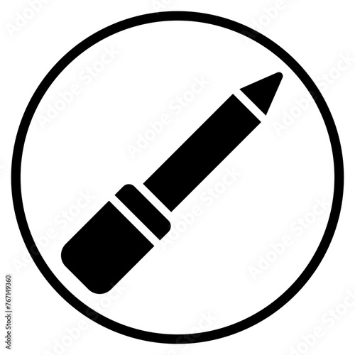 eyeliner glyph icon