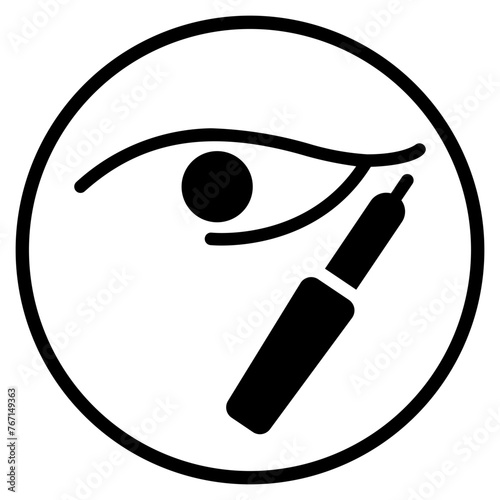 eyeliner glyph icon