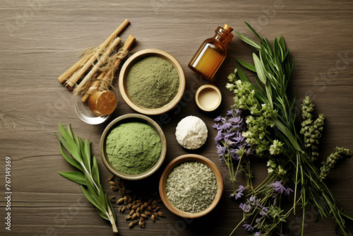 Natural Cosmetics with Herbal Ingredients