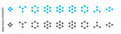 Blockchain icon set. Vector EPS 10