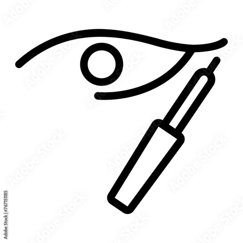 eyeliner line icon
