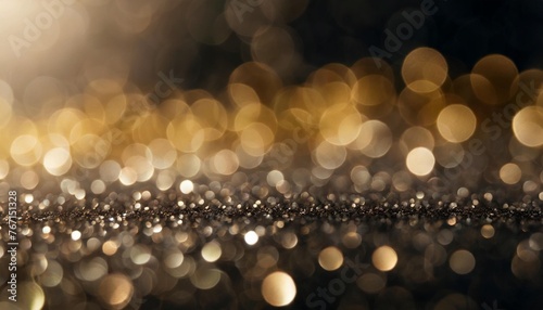 blur glitter or bokeh festive background texture black silber color xmas abstract background with copy space