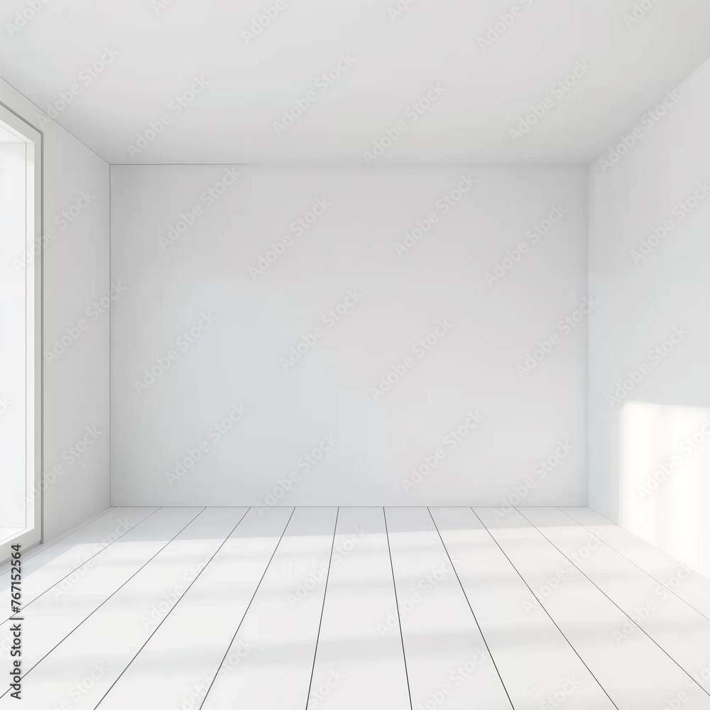 Blank white interior room Blank white interior room