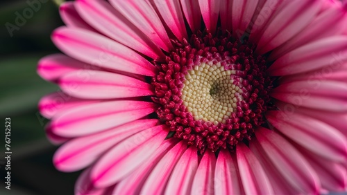 Close up pink gerbera flower as background image  closely