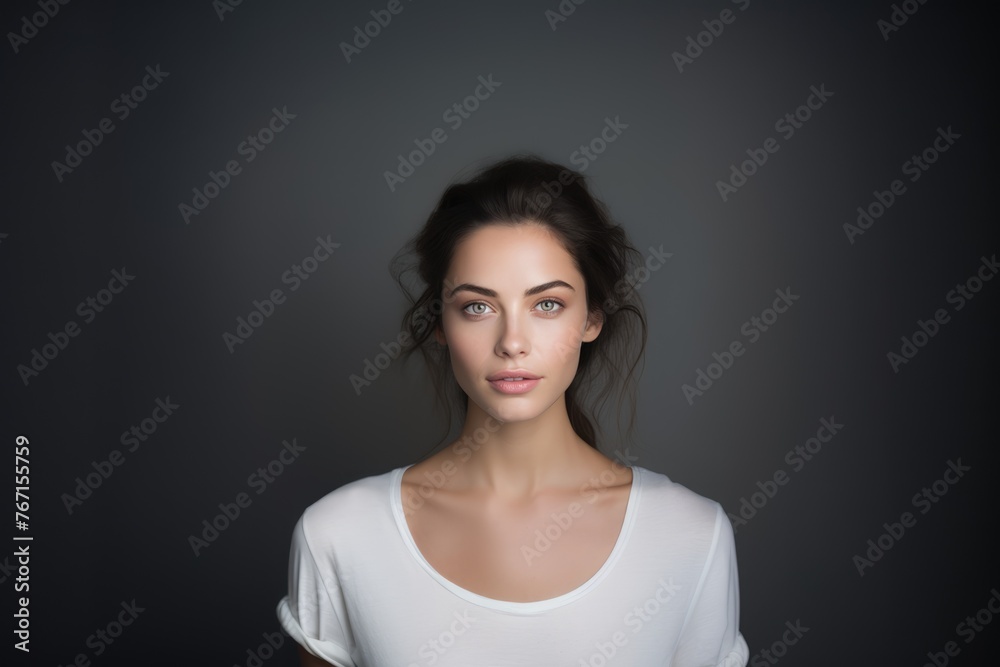 Studio portrait of a young beautiful, healthy woman. Lady skin and face care procedures. Health, rejuvenation, plastic surgery and wellness. Studio portrait of a young beautiful, healthy woman. Lady skin and face care procedures. Health, rejuvenation, plastic surgery and wellness.