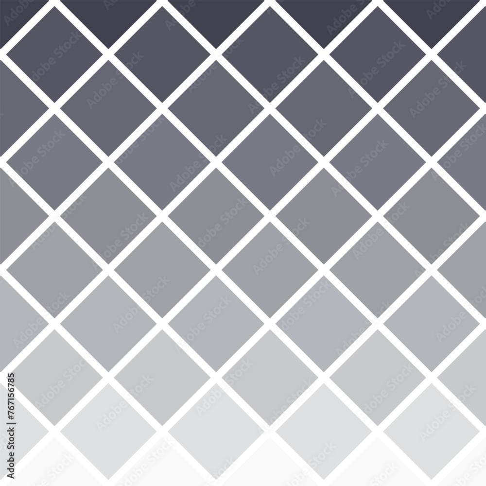 Halftone rhombus pattern vector illustration. Geometric seamless pattern on isolated background. Rhomb gradient sign concept.