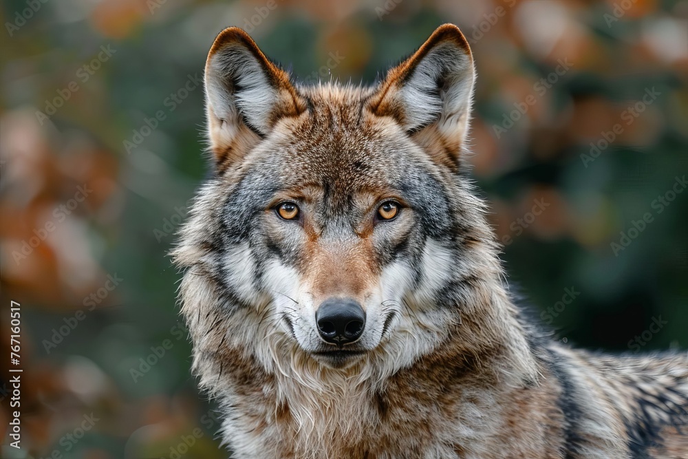 Wolf Portrait - Realistic Wildlife Animal Photography Close-up Illustration Wolf Portrait - Realistic Wildlife Animal Photography Close-up Illustration