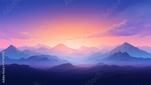 Witness an animated sunrise gradient background, where vibrant yellows blend into deep blues, providing an electrifying space for graphic resources.